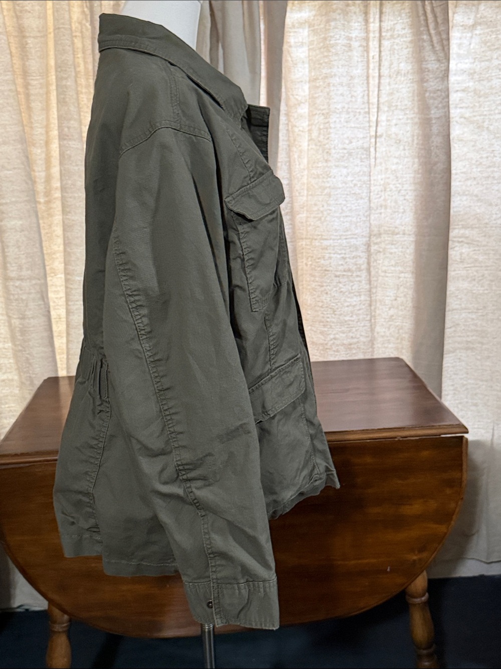 Universal Thread Olive Utility Jacket with Brass Hardware XXL - Picture 3 of 10